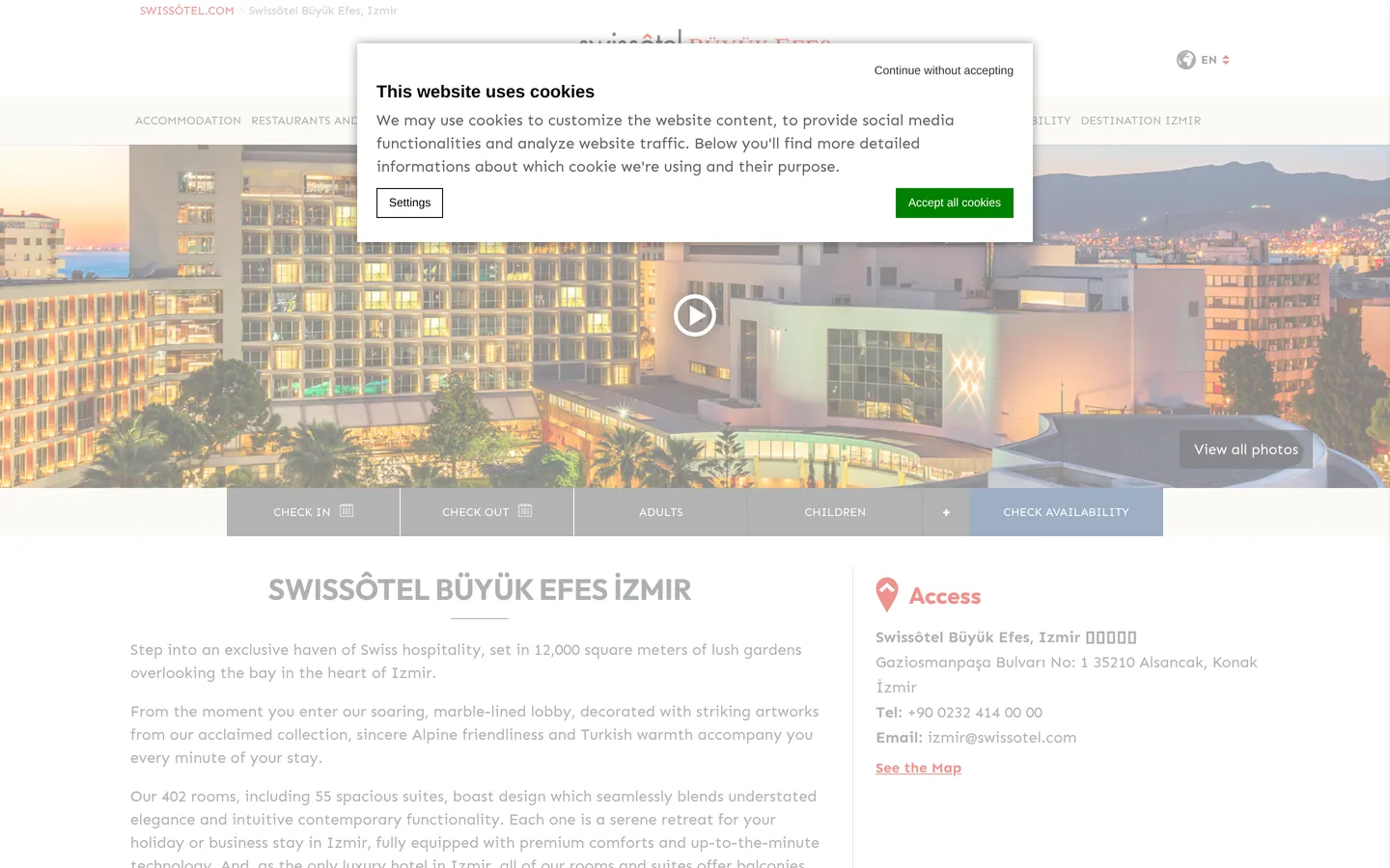 Swissôtel Büyük Efes Kongre Merkezi
