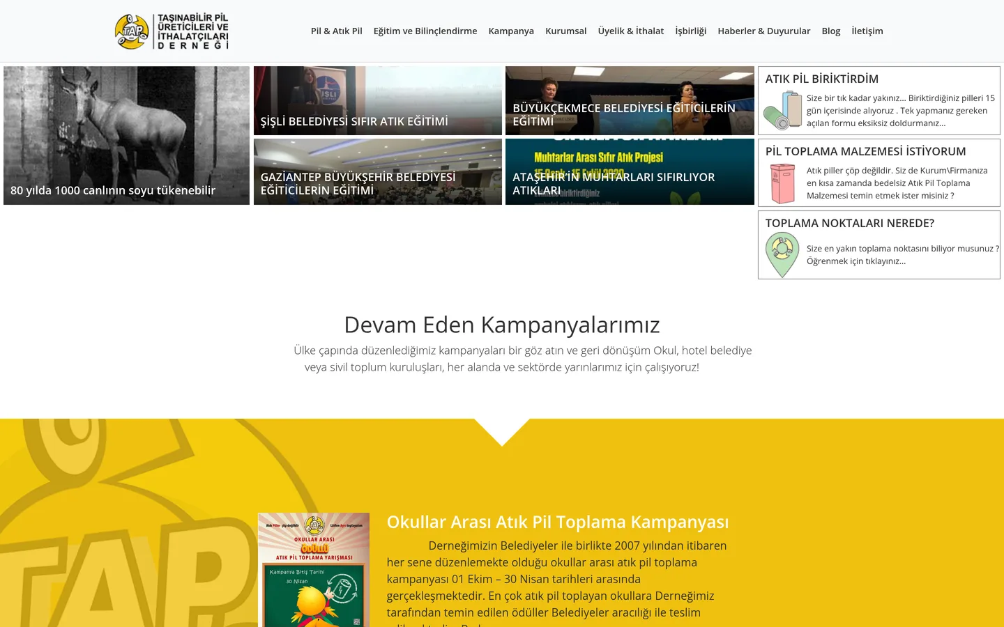 TAP (Taşınabilir Pil Üreticileri ve İthalatçıları Derneği)