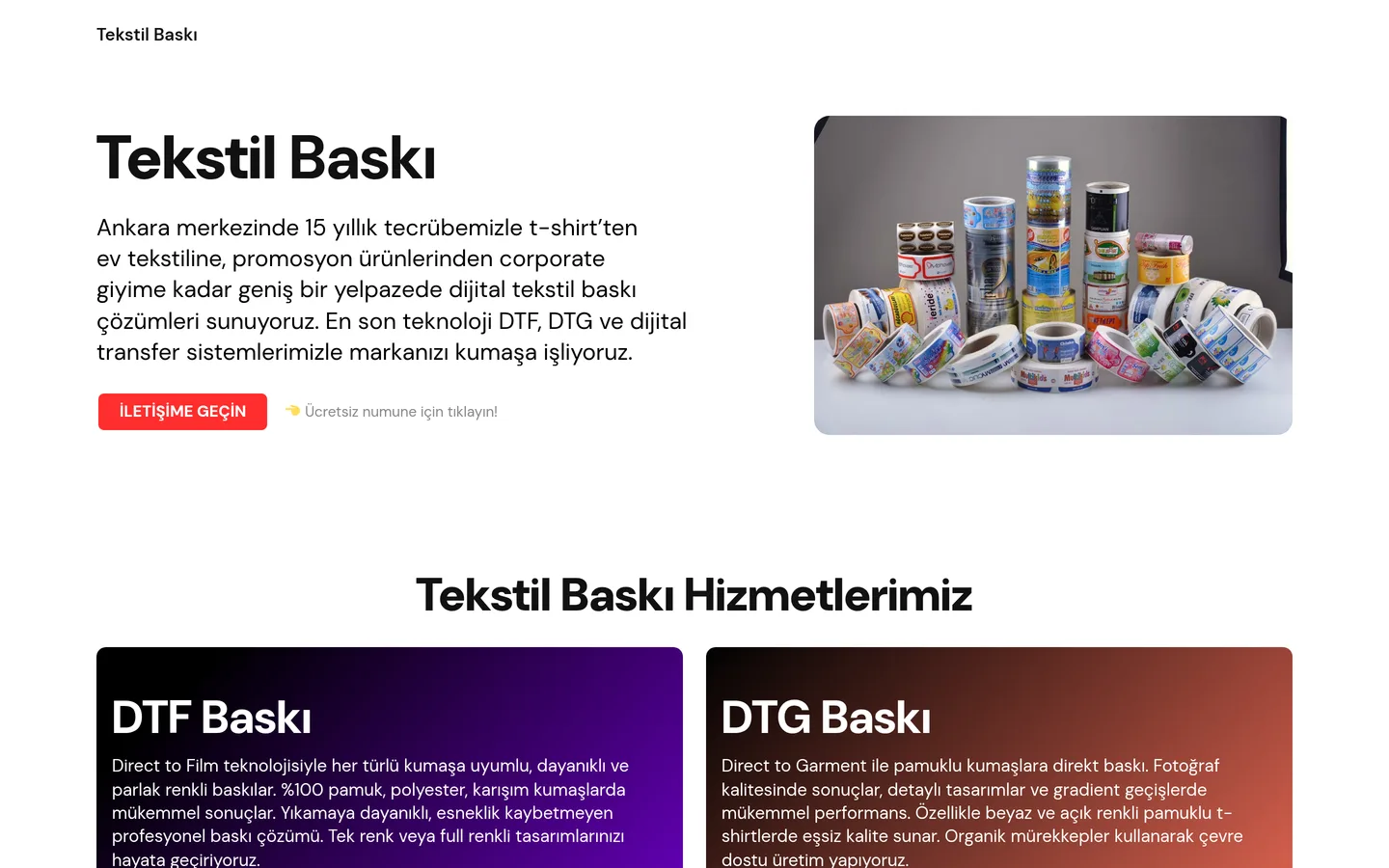 Tekstil Baskı