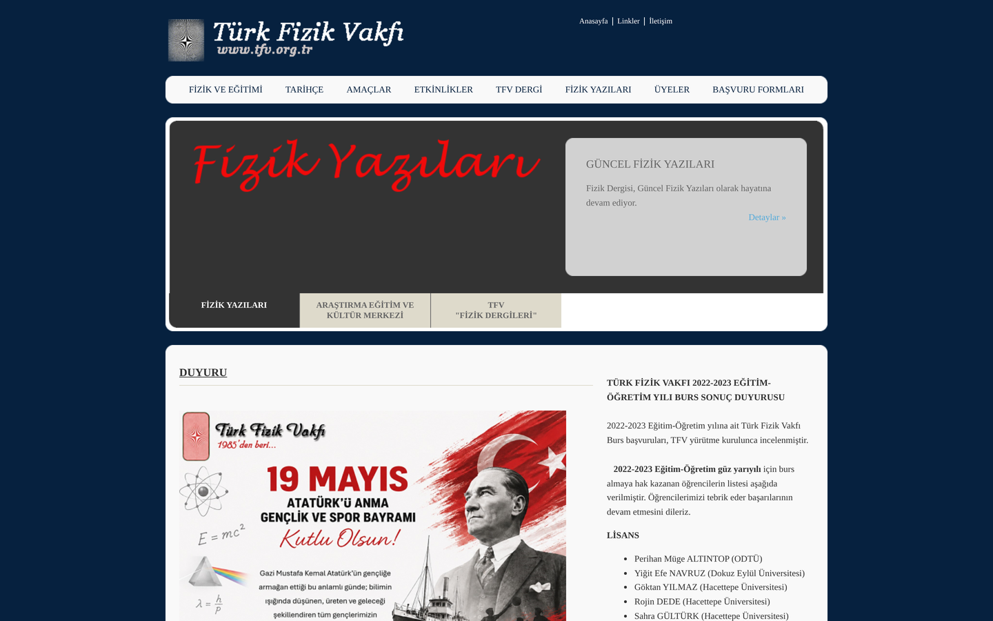 Türk Fizik Vakfı