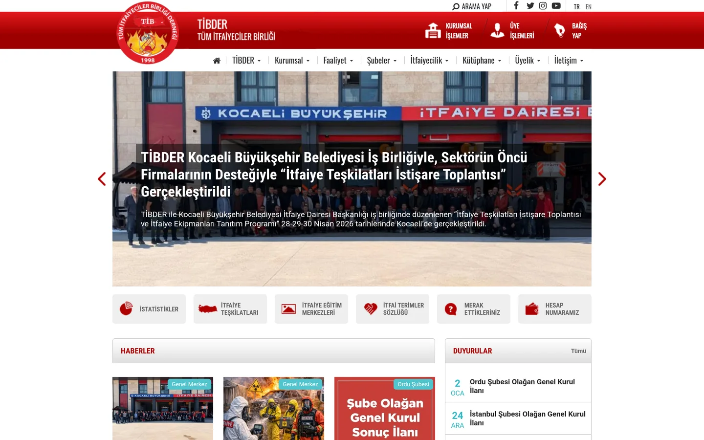 TİBDER - Tüm İtfaiyeciler Birliği Derneği