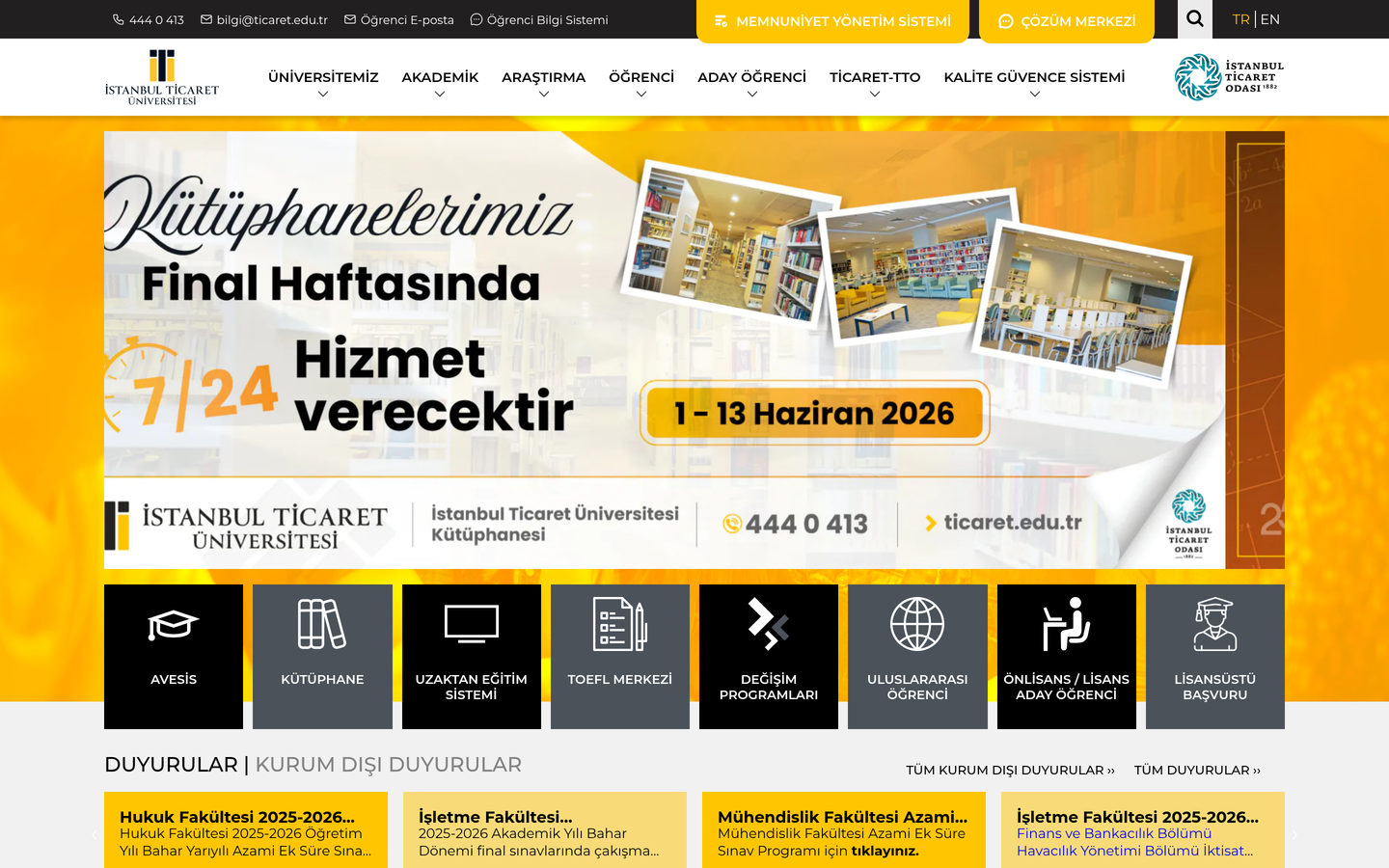 İstanbul Ticaret Üniversitesi SEM