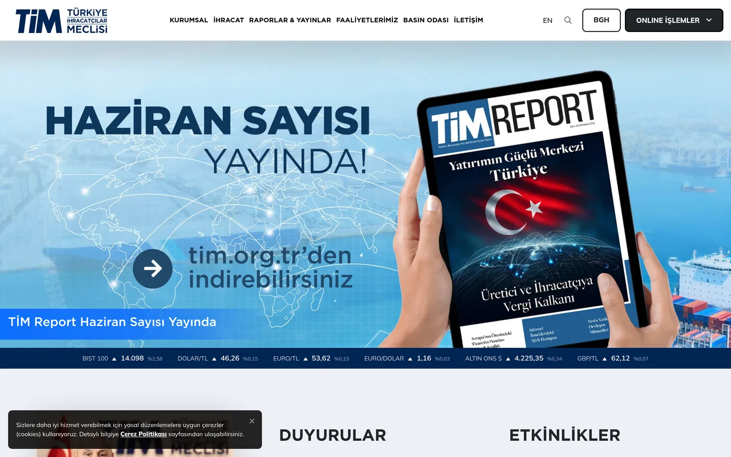 TİM (Türkiye İhracatçılar Meclisi) - Etkinlik & Zirve