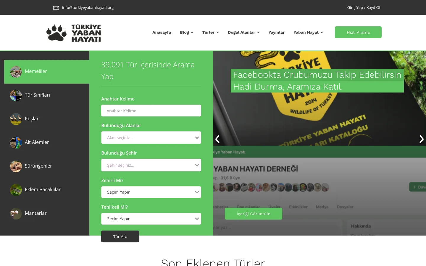 Türkiye Yaban Hayatı