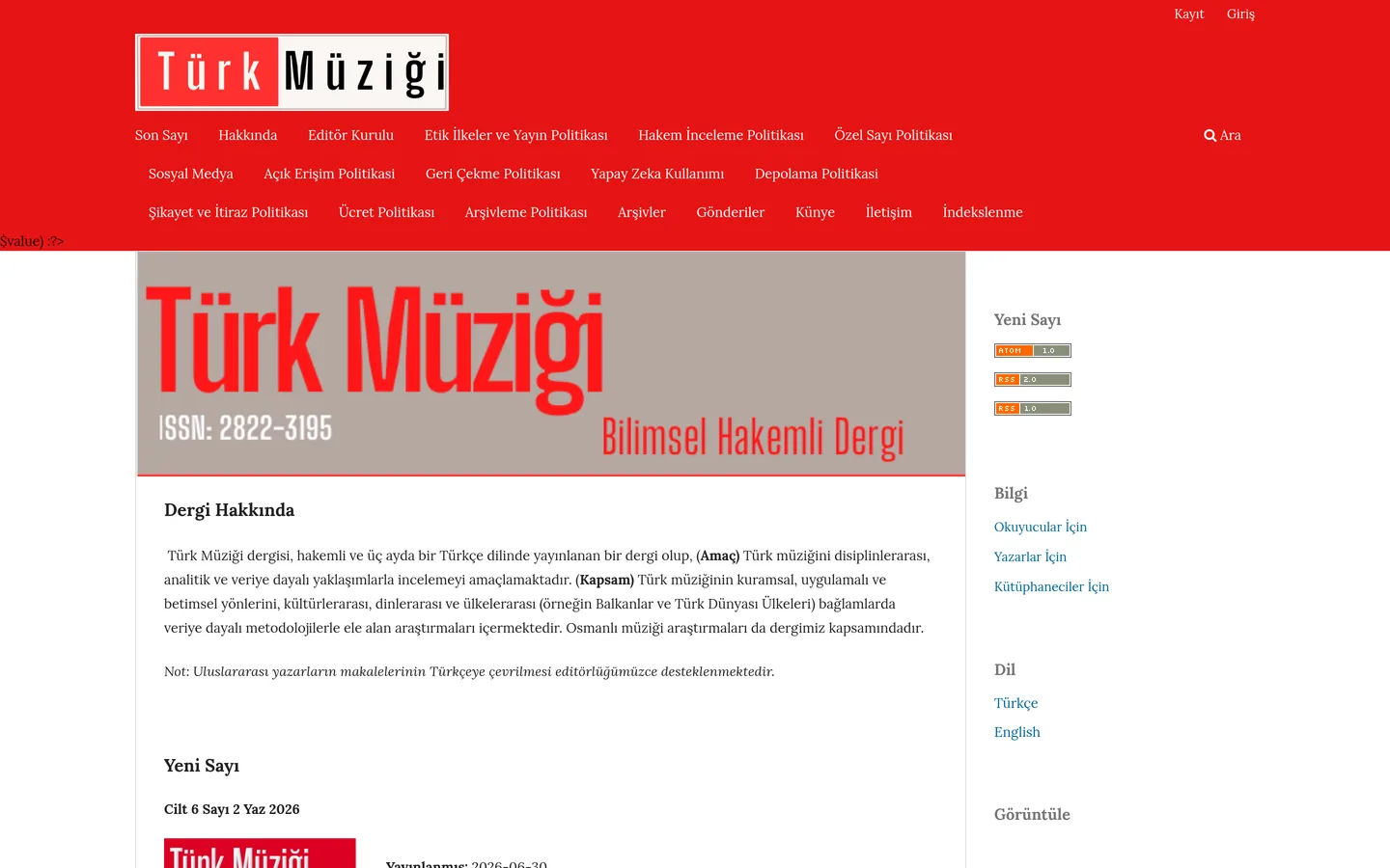 Türk Müziği Dergisi