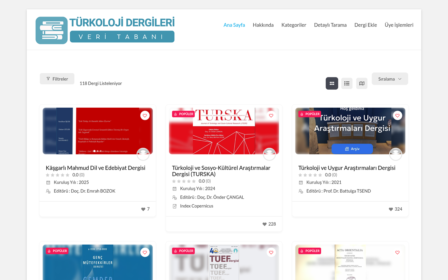 Türkoloji Dergileri