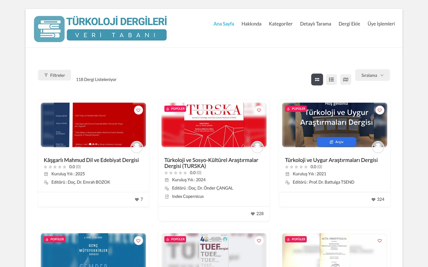 Türkoloji Dergileri
