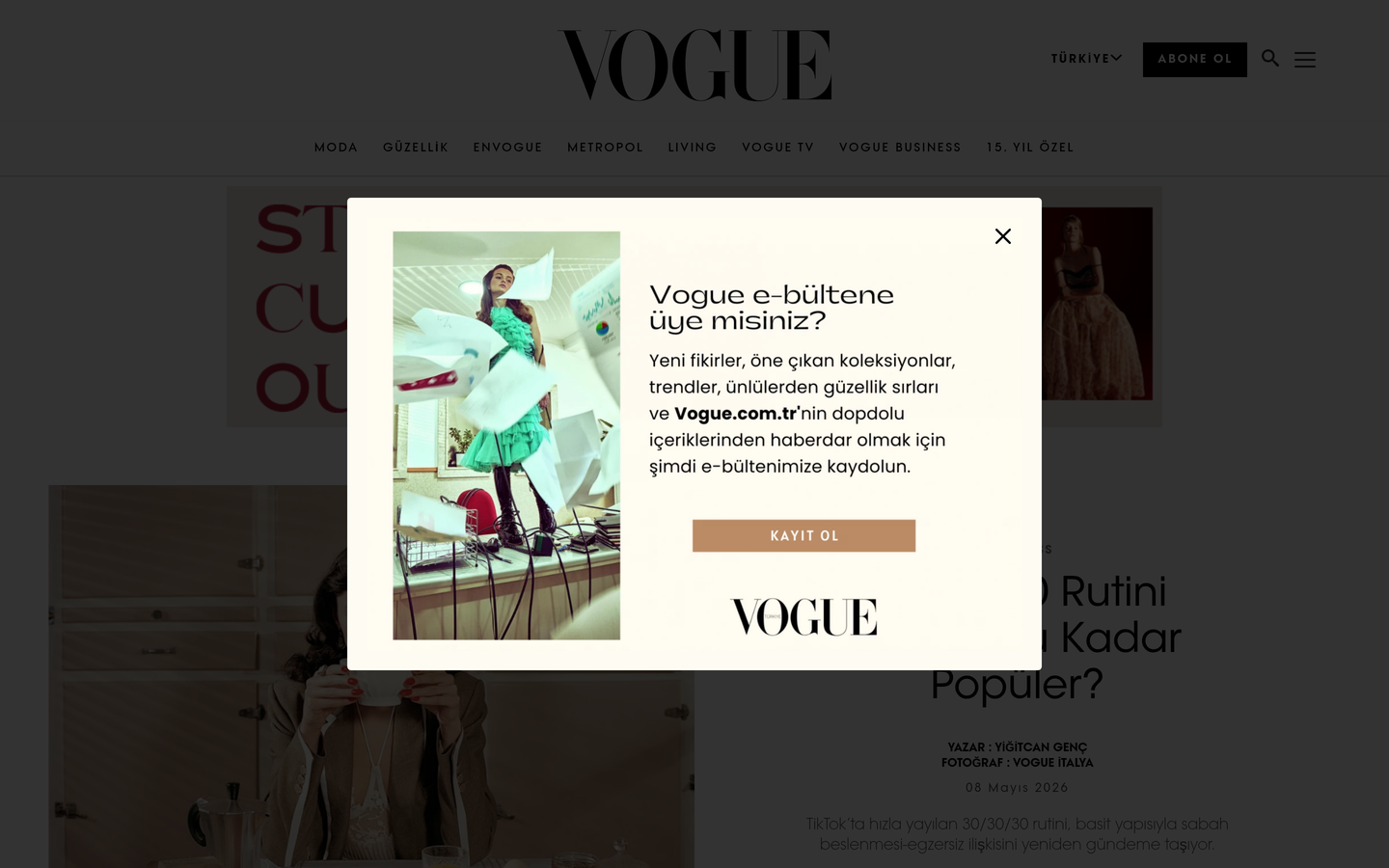 Vogue Türkiye Wellness