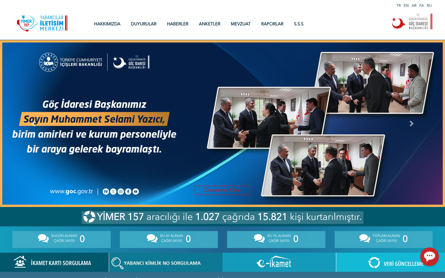 YİMER (Yabancılar İletişim Merkezi)