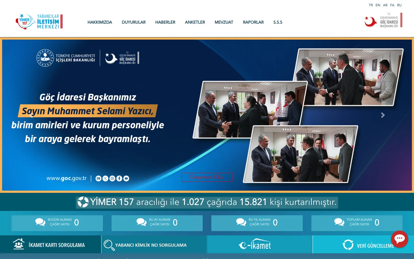 YİMER (Yabancılar İletişim Merkezi)